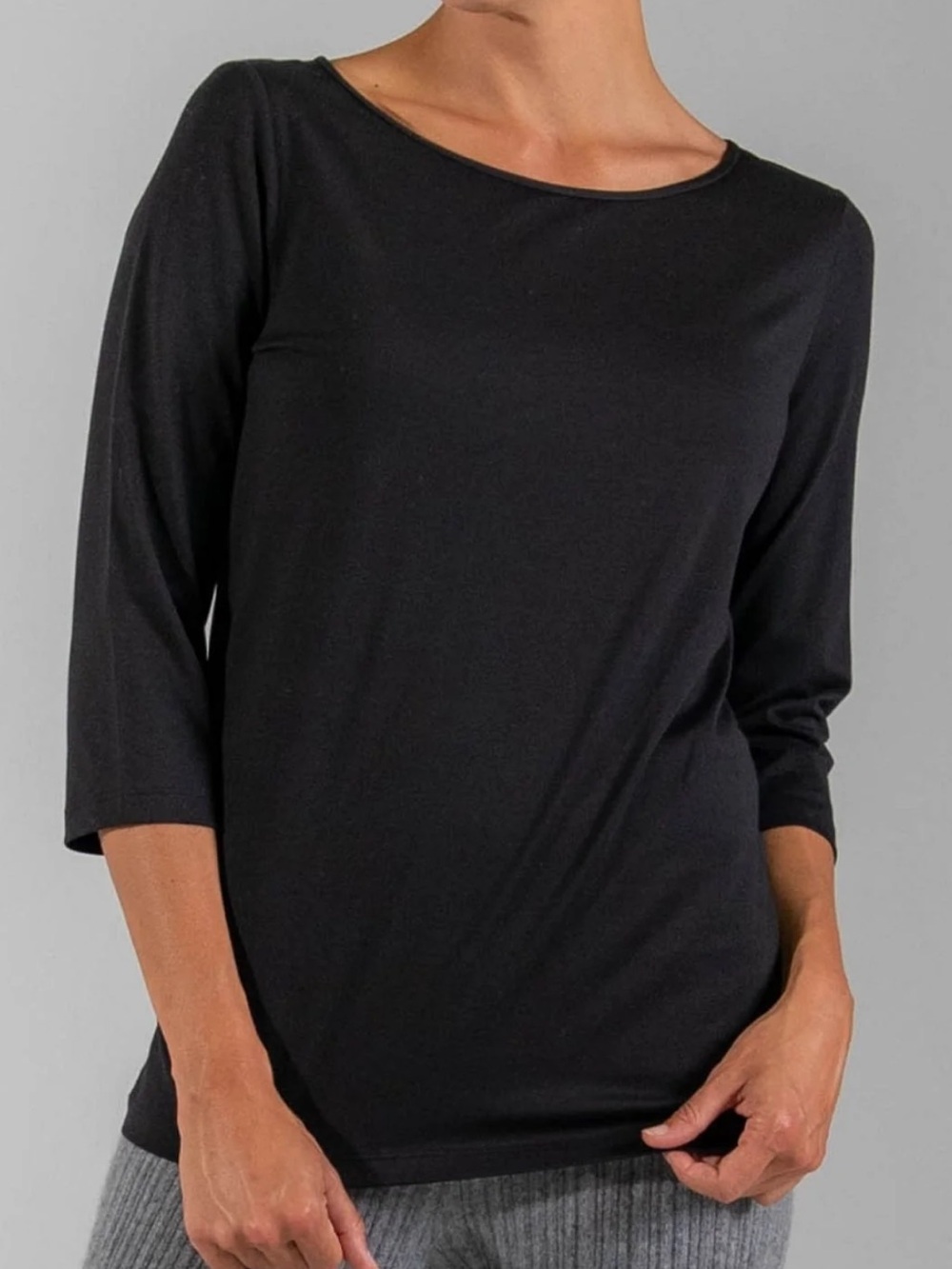 Rafael boat neck 3/4 length top size 1x